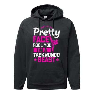 Taekwondo  Tae Kwon Do Korean Self Defense Performance Fleece Hoodie