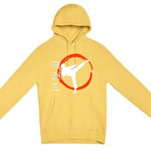 Taekwondo Tae Kwon Do Fighter Korean Premium Pullover Hoodie