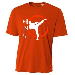 Taekwondo Tae Kwon Do Fighter Korean Cooling Performance Crew T-Shirt