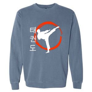 Taekwondo Tae Kwon Do Fighter Korean Garment-Dyed Sweatshirt