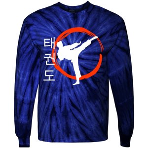 Taekwondo Tae Kwon Do Fighter Korean Tie-Dye Long Sleeve Shirt