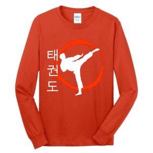 Taekwondo Tae Kwon Do Fighter Korean Tall Long Sleeve T-Shirt