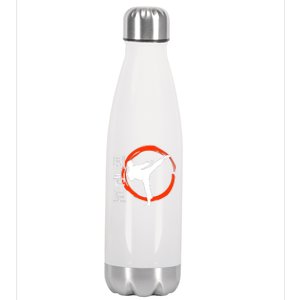 Taekwondo Tae Kwon Do Fighter Korean Stainless Steel Insulated Water Bottle