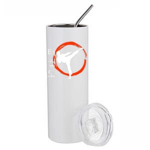 Taekwondo Tae Kwon Do Fighter Korean Stainless Steel Tumbler