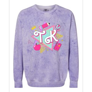 Tk Transitional Kindergarten Teacher Colorblast Crewneck Sweatshirt