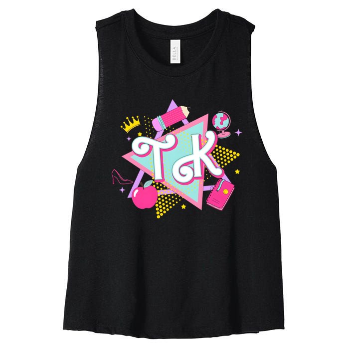 Tk Transitional Kindergarten Teacher Women's Racerback Cropped Tank