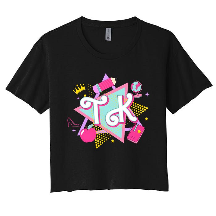 Tk Transitional Kindergarten Teacher Women's Crop Top Tee