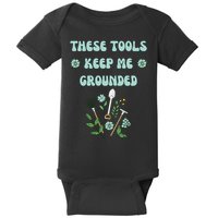 These Tools Keep Me Grounded Spring Garden Baby Bodysuit