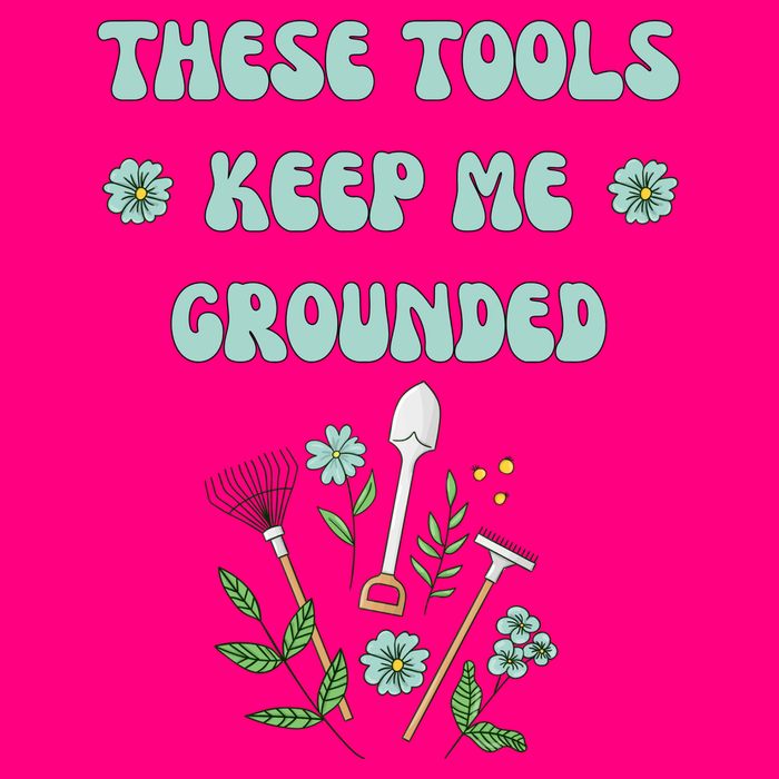 These Tools Keep Me Grounded Spring Garden Women's V-Neck T-Shirt