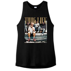 Trump Thug Life Ladies PosiCharge Tri-Blend Wicking Tank