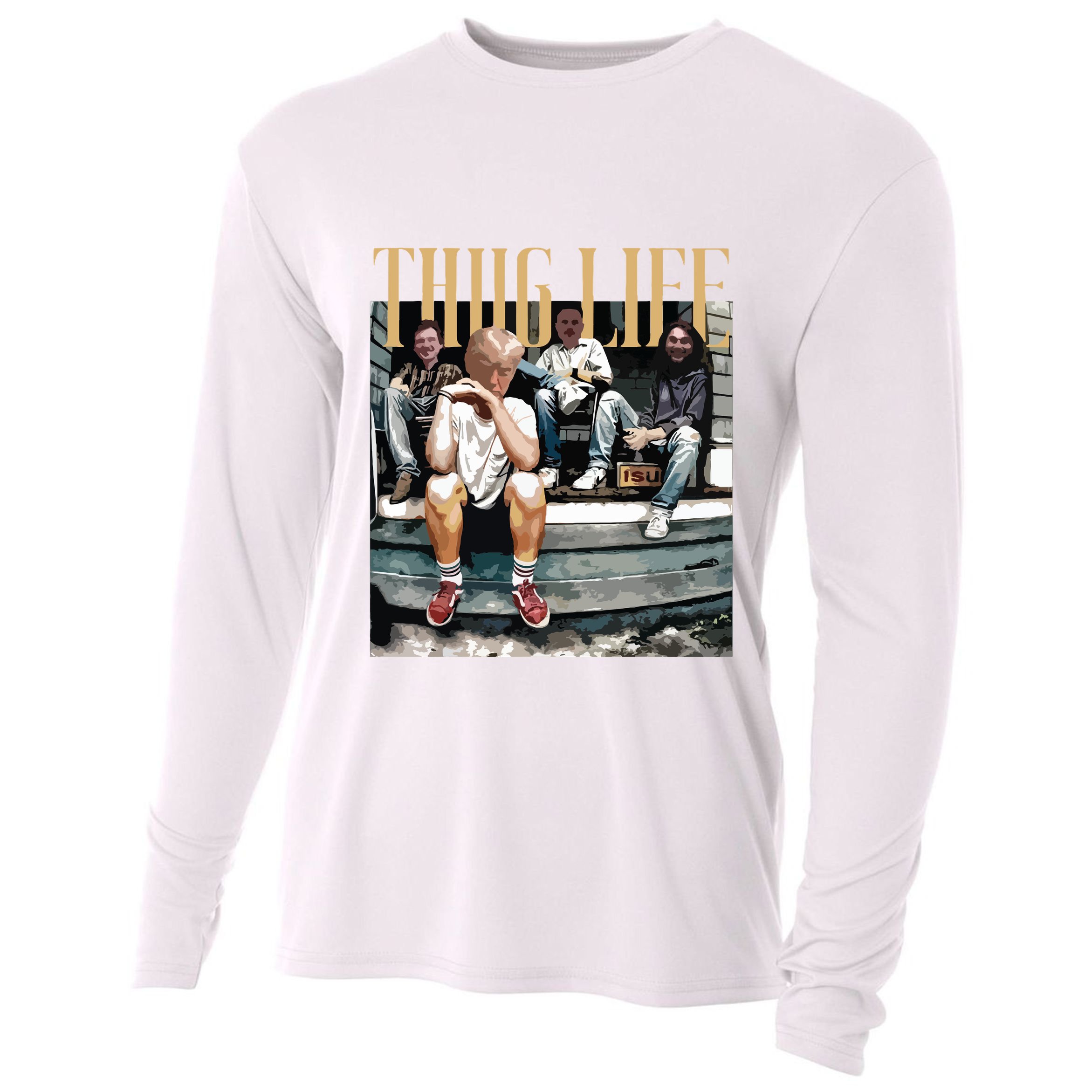 Trump Thug Life Cooling Performance Long Sleeve Crew