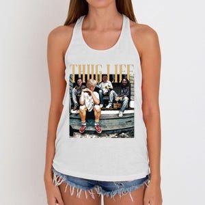 Trump Thug Life Women's Knotted Racerback Tank