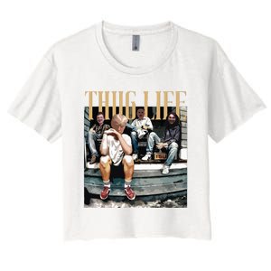 Trump Thug Life Women's Crop Top Tee