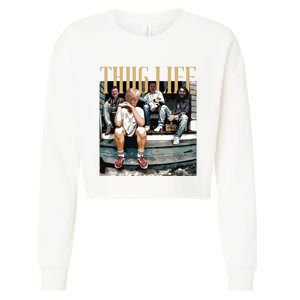 Trump Thug Life Cropped Pullover Crew