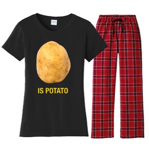 Trendy The Late Show With Stephen Colbert Is Potato Charity Women's Flannel Pajama Set