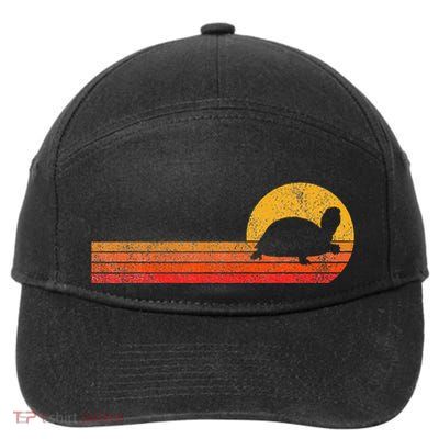 Tortoises Turtle Lover Funny Tortoise Retro 7-Panel Snapback Hat