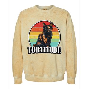 Tortitude Tortie Lover Colorblast Crewneck Sweatshirt