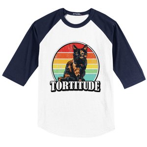 Tortitude Tortie Lover Baseball Sleeve Shirt