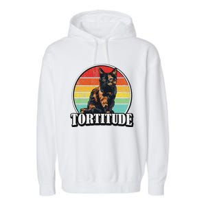 Tortitude Tortie Lover Garment-Dyed Fleece Hoodie