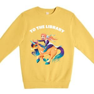 To The Library Premium Crewneck Sweatshirt