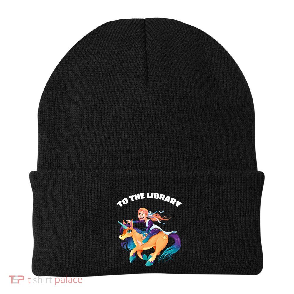 To The Library Knit Cap Winter Beanie