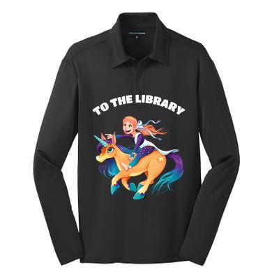 To The Library Silk Touch Performance Long Sleeve Polo