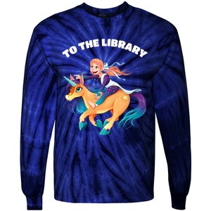 To The Library Tie-Dye Long Sleeve Shirt