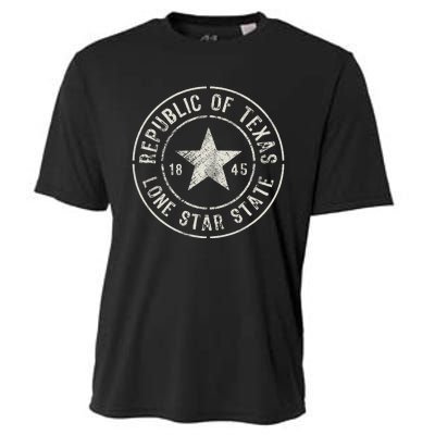 Texas The Lone Star State Republic Of Texas 1845 Cooling Performance Crew T-Shirt