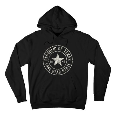 Texas The Lone Star State Republic Of Texas 1845 Hoodie