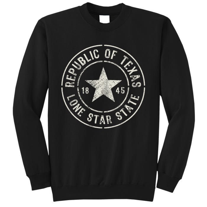 Texas The Lone Star State Republic Of Texas 1845 Sweatshirt