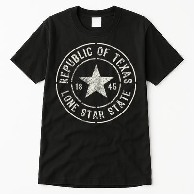 Texas The Lone Star State Republic Of Texas 1845 Tall T-Shirt