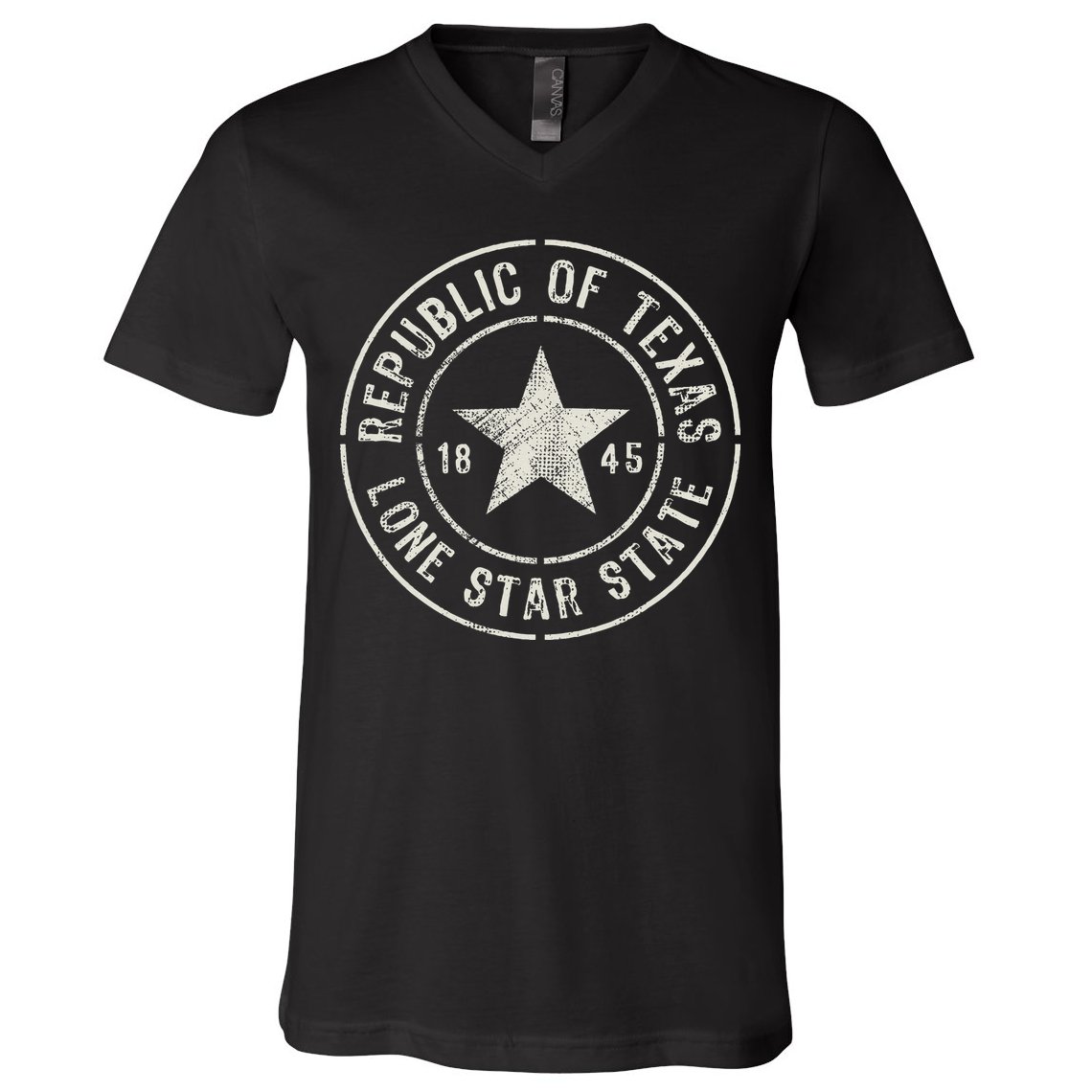 Texas The Lone Star State Republic Of Texas 1845 V-Neck T-Shirt