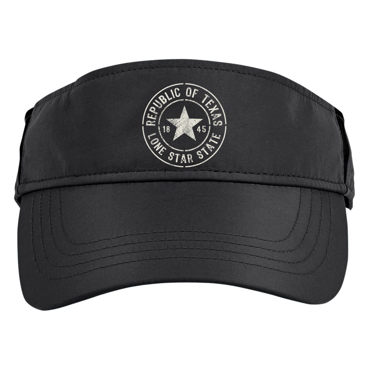 Texas The Lone Star State Republic Of Texas 1845 Adult Drive Performance Visor