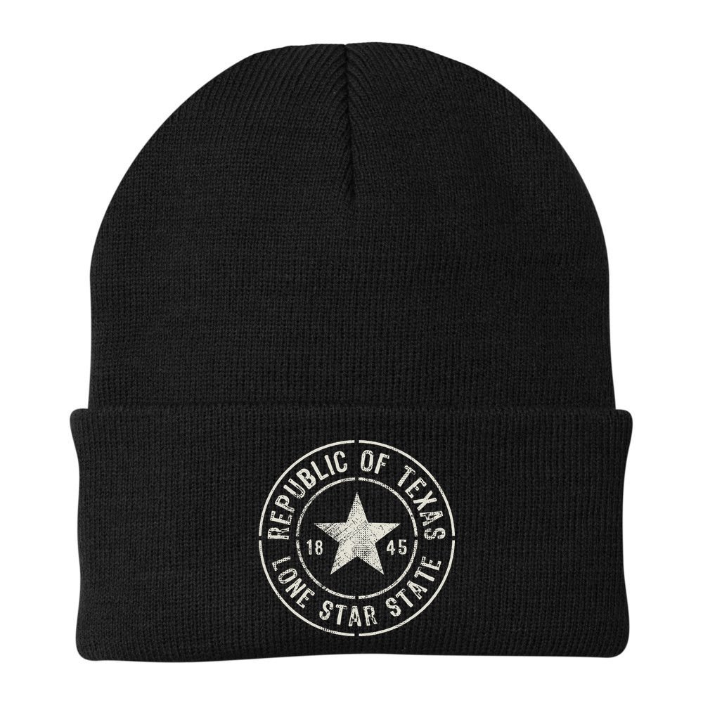Texas The Lone Star State Republic Of Texas 1845 Beanie