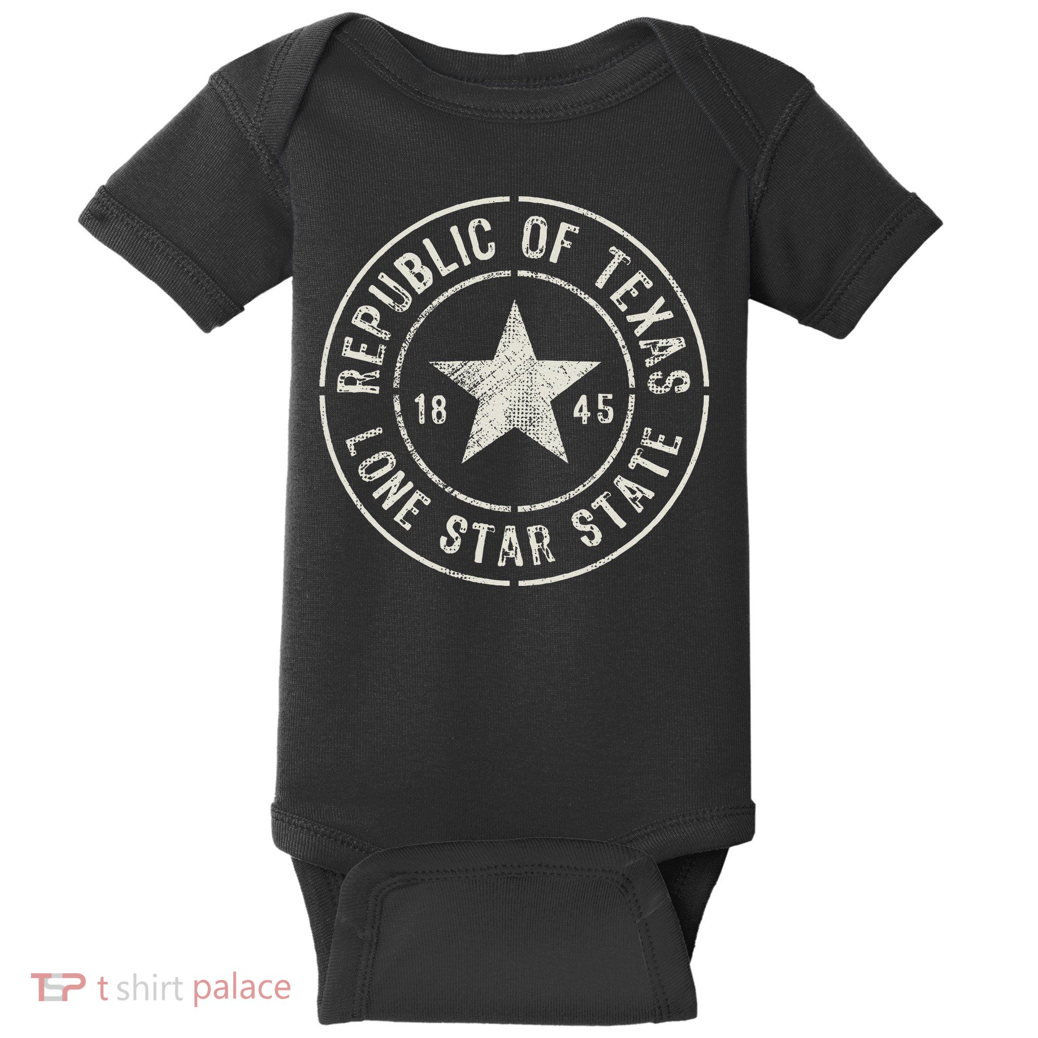 Texas The Lone Star State Republic Of Texas 1845 Baby Bodysuit