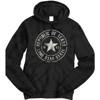 Texas The Lone Star State Republic Of Texas 1845 Tie Dye Hoodie