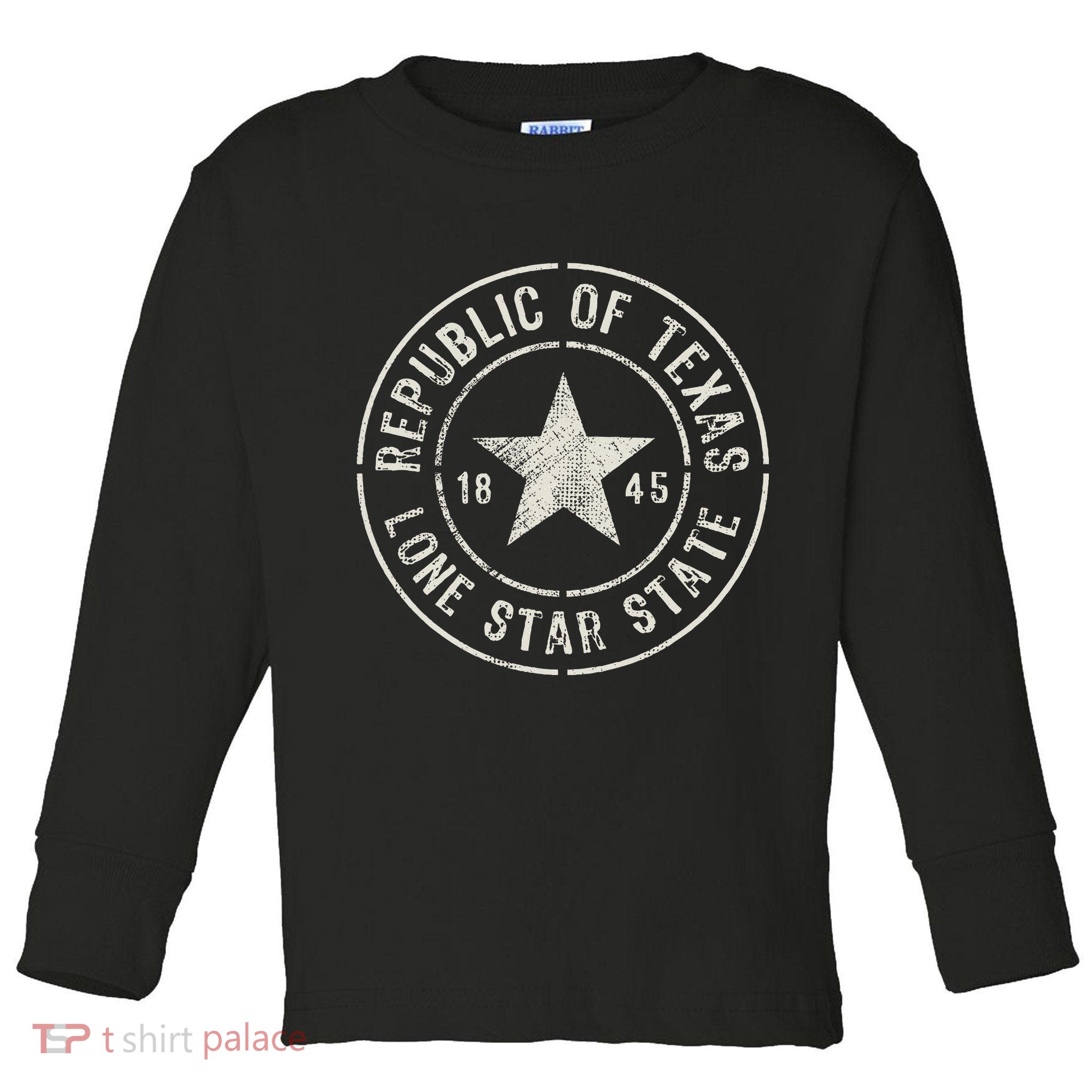 Texas The Lone Star State Republic Of Texas 1845 Toddler Long Sleeve Shirt