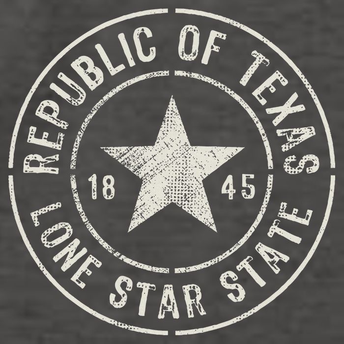 Texas The Lone Star State Republic Of Texas 1845 Vector Backpack