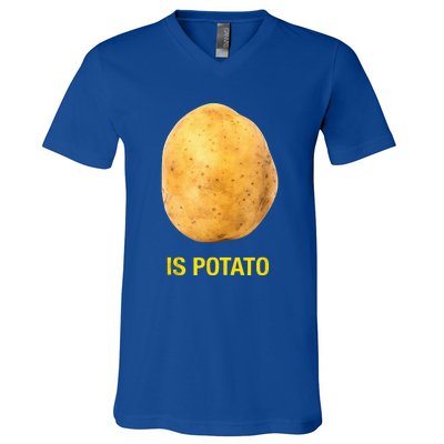 Trendy The Late Show With Stephen Colbert Is Potato Charity V-Neck T-Shirt