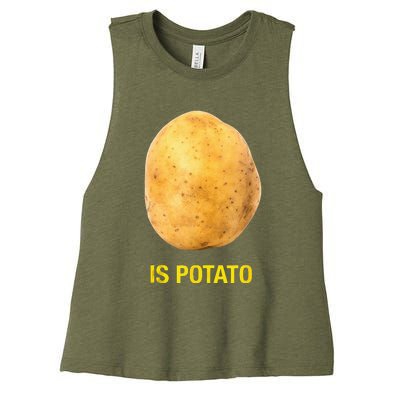 Trendy The Late Show With Stephen Colbert Is Potato Charity Women's Racerback Cropped Tank