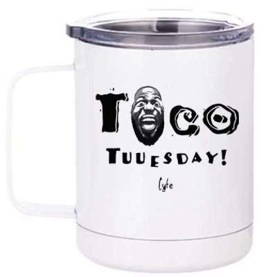 Taco Tuesday La Los Angeles Basketball 12 oz Stainless Steel Tumbler Cup