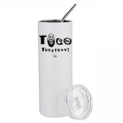 Taco Tuesday La Los Angeles Basketball Stainless Steel Tumbler