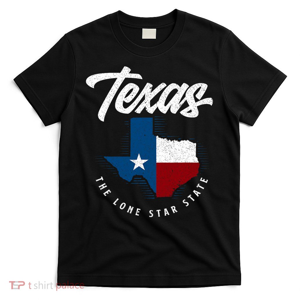 Texas The Lone Star State Texas Map T-Shirt