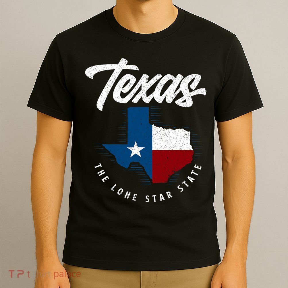 Texas The Lone Star State Texas Map T-Shirt
