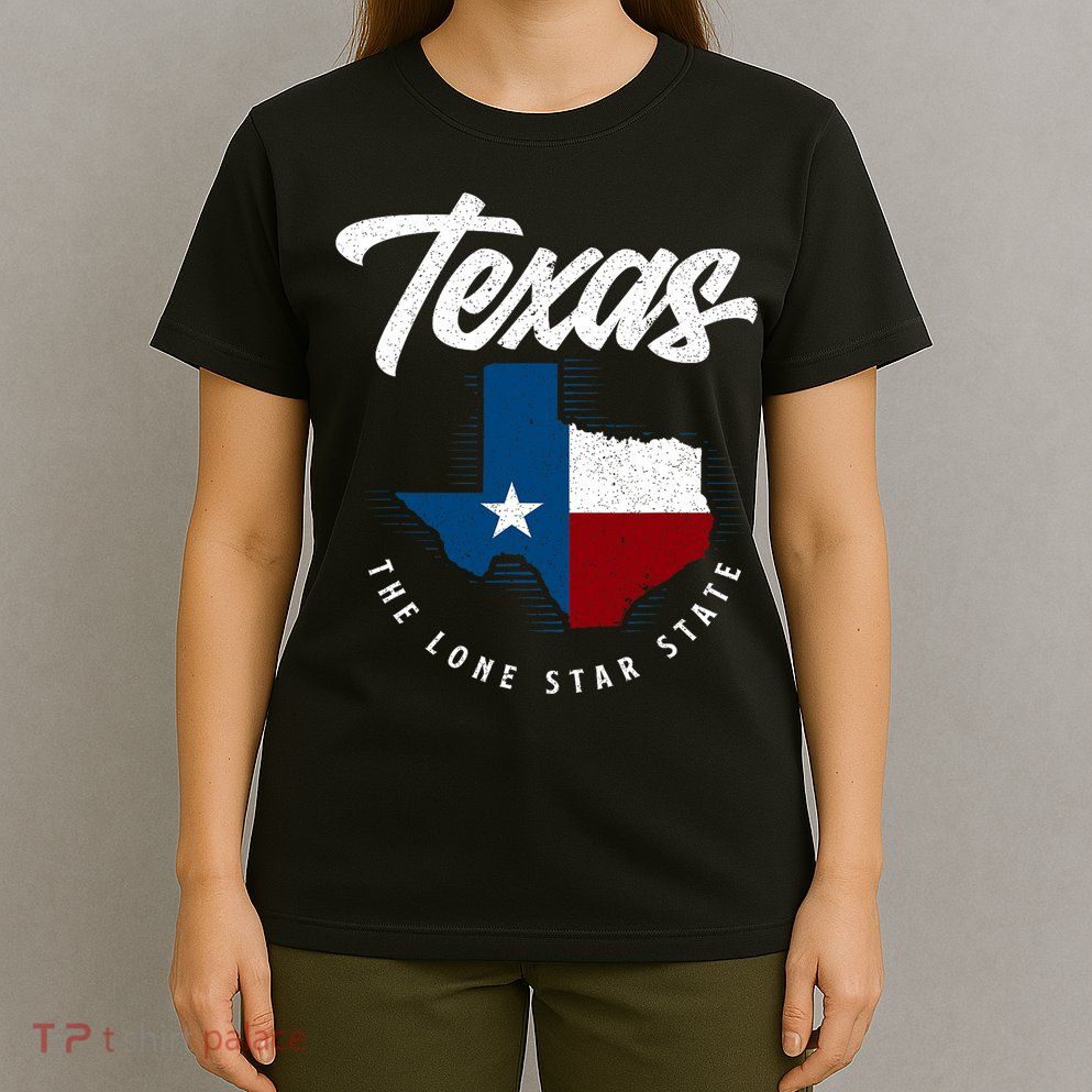 Texas The Lone Star State Texas Map T-Shirt