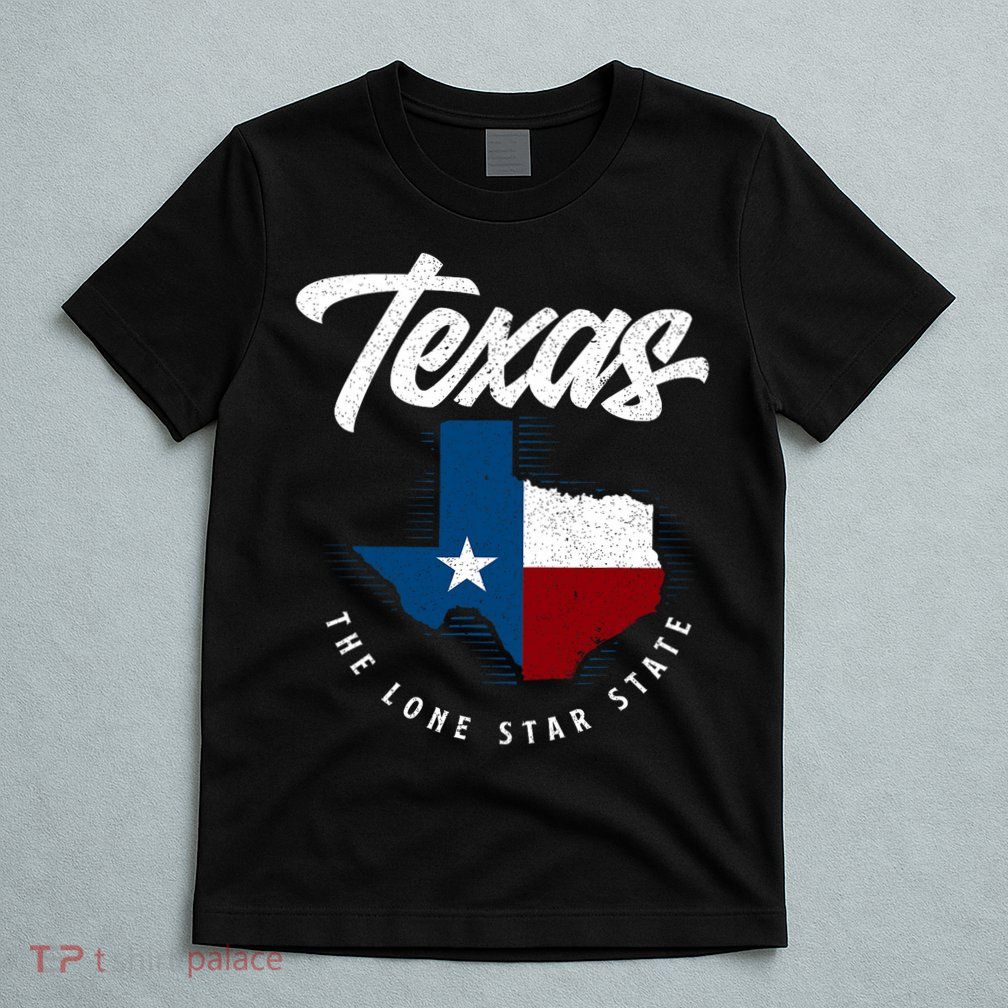 Texas The Lone Star State Texas Map T-Shirt
