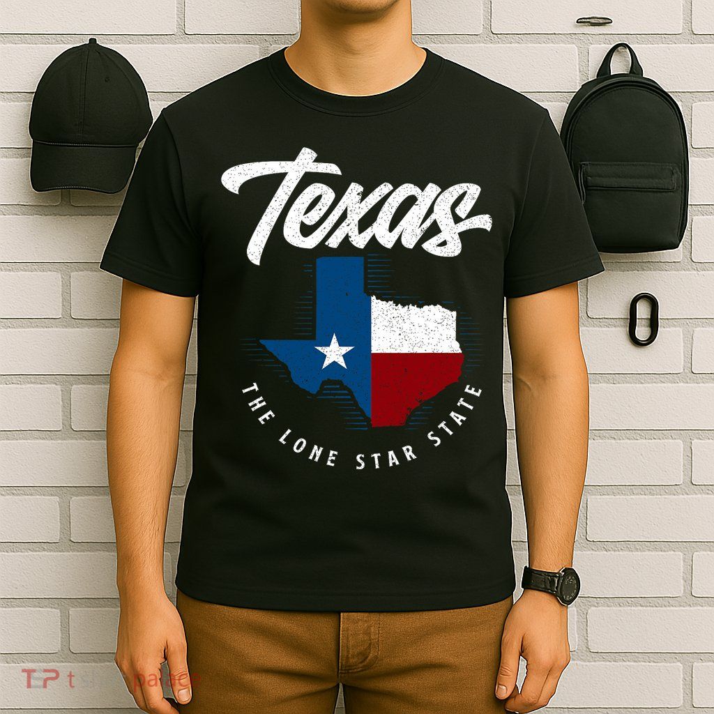 Texas The Lone Star State Texas Map T-Shirt