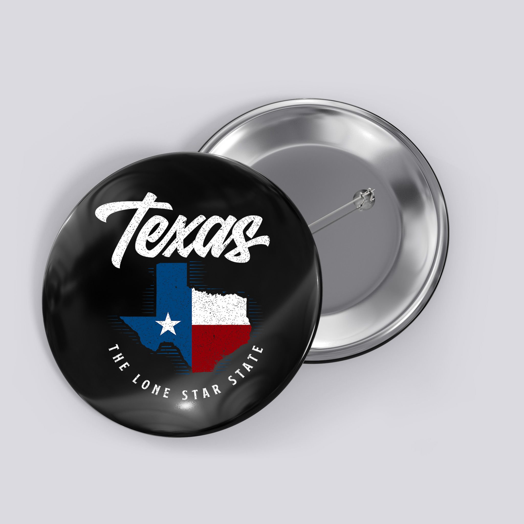 Texas The Lone Star State Texas Map Button