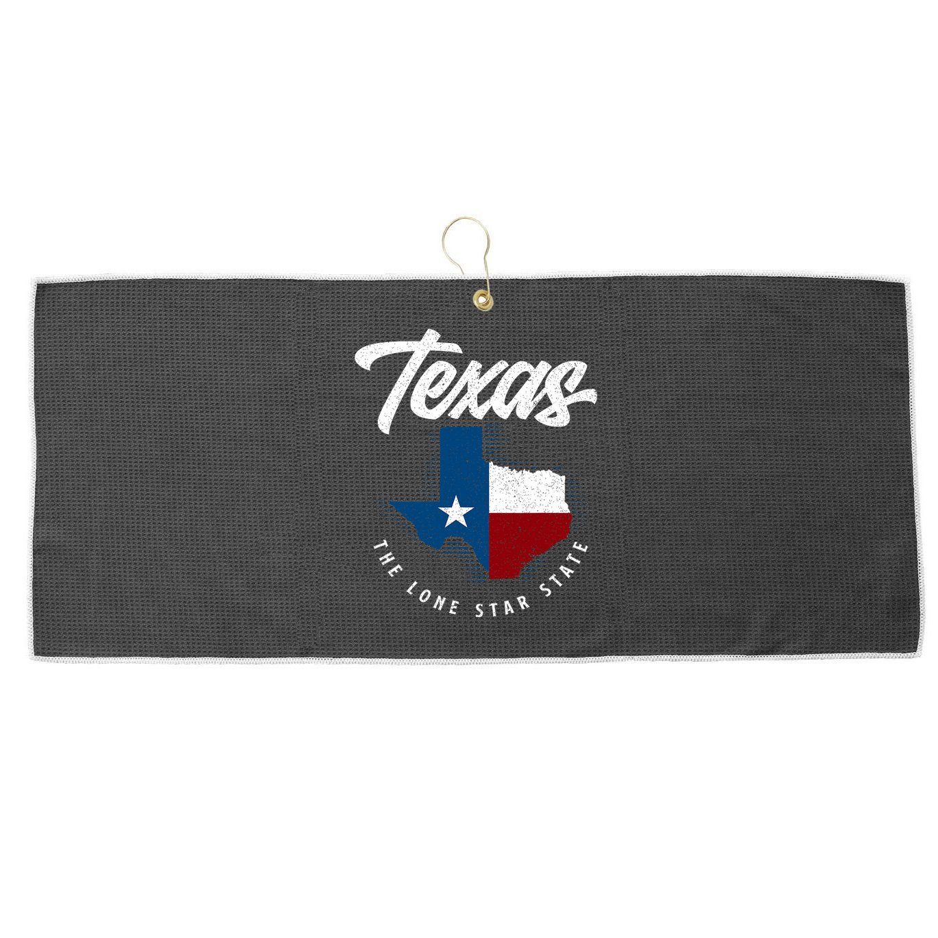 Texas The Lone Star State Texas Map Large Microfiber Waffle Golf Towel