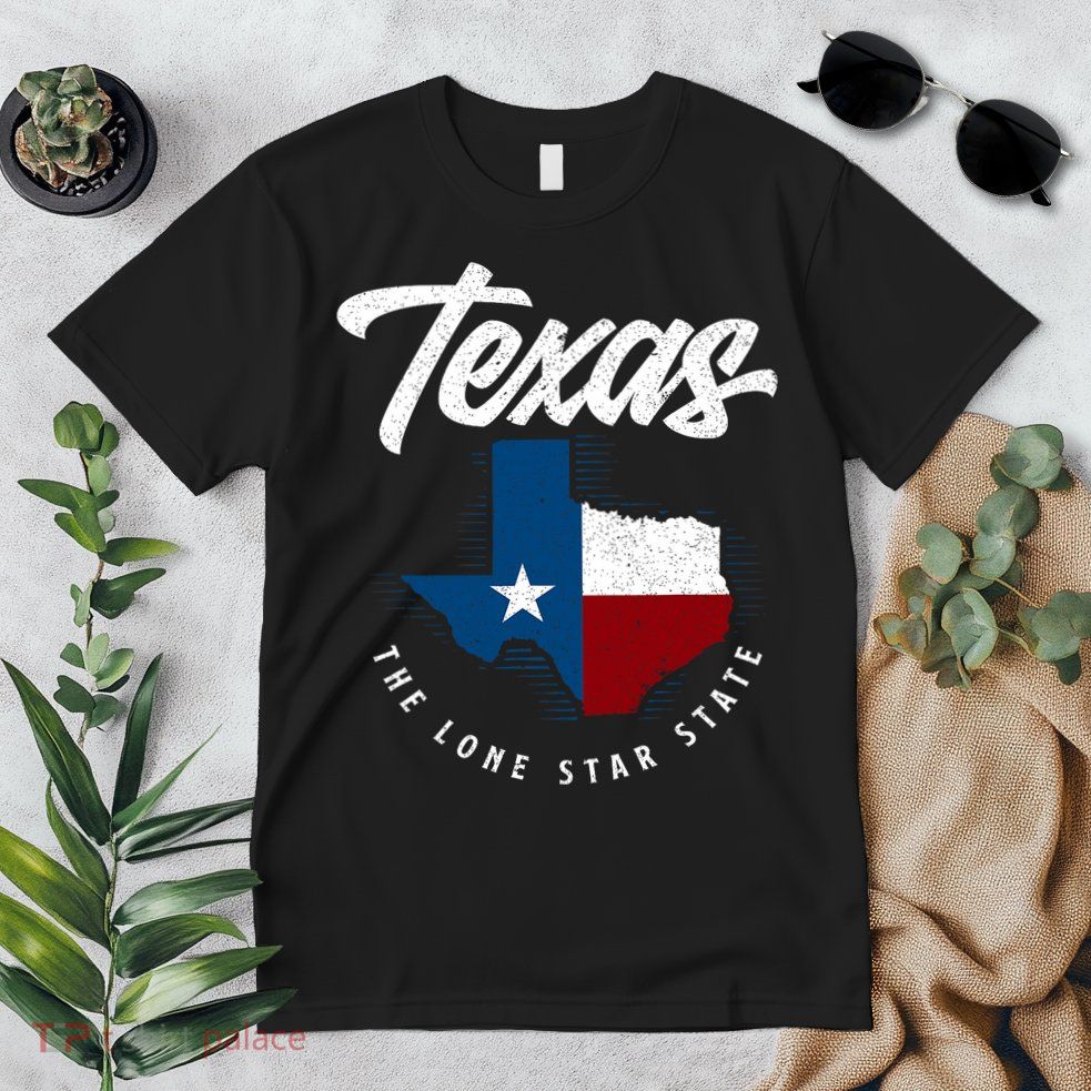 Texas The Lone Star State Texas Map Premium T-Shirt